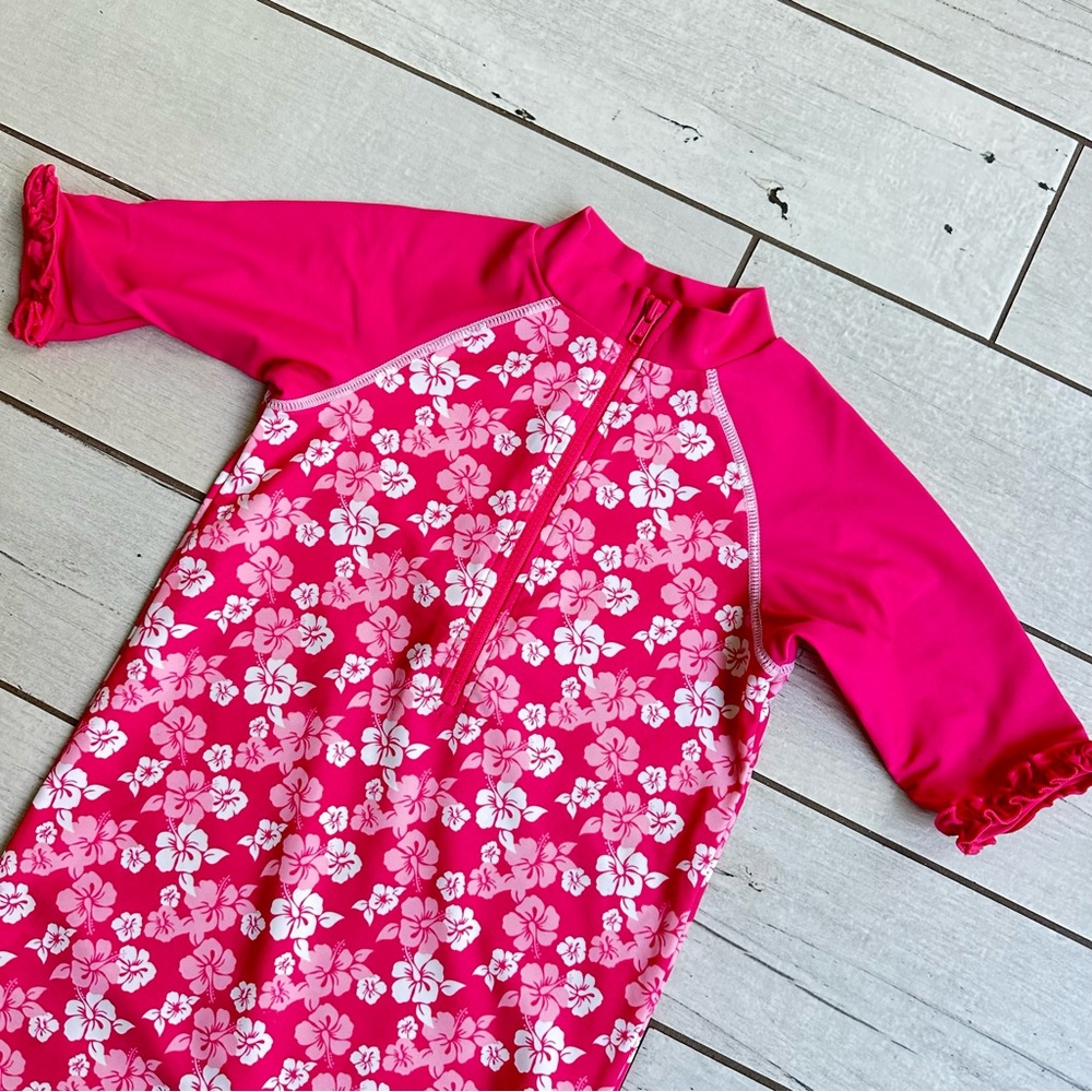 Mini Club Floral Rashguard Size 2-3 Years - Picture 3 of 5